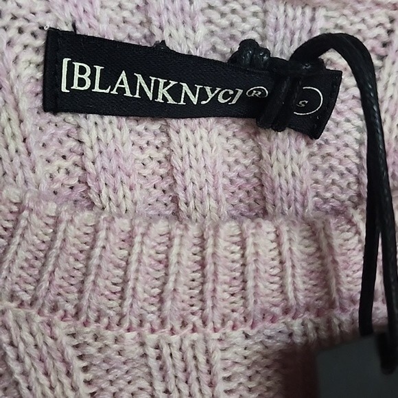 Blanknyc Heather Ribbed Crewneck Sweater Sz S BNWT - Picture 3 of 5